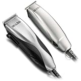 Andis Promotor+ 23-Piece Clipper/Trimmer Combo Haircutting Kit, Silver (29115)