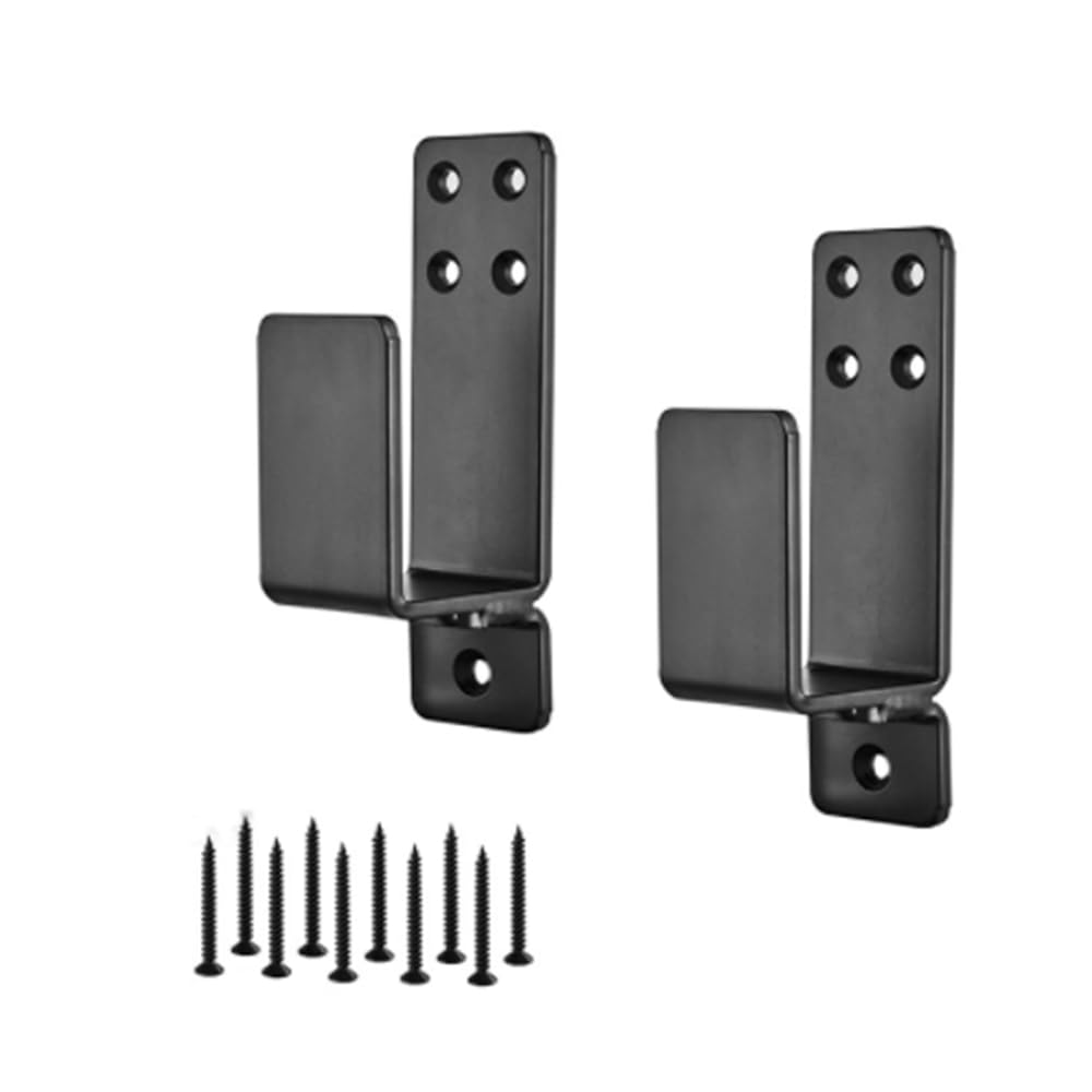 Tefola 2 Pcs Armoured Door Lock Brackets, U-Shaped Steel Support for Reinforcing Doors, Garage, Warehouse and Barn, Open Lock Bracket, Compatible with Wood 2 x 4