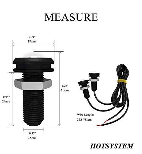 HOTSYSTEM Eagle Eye LED Light Bulbs 9W DC12V 12mm for Off-Road Car ATV Camper Trunk Motorcycle Day Time DRL License Plate Turn Signal Stop Parking Tail Reverse Fog Trunk Backup Light (White,12-pack) - Thumbnail 3