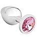 AKStore Large Super Quality Deluxe Steel Fetish Plug Anal Butt Jewelry for Fetish Kinky Sex Love Games Personal Sex Massager Good Valentine 'S/Birthday Gift (Pink)