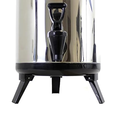 Cheftor Heavy Duty Stainless Steel Water Beverage Cooler With Spill Proof lid and Fast Flowing Spigot For Team Sports Home Office Camping Parties Events Restaurants Picnics and Outings