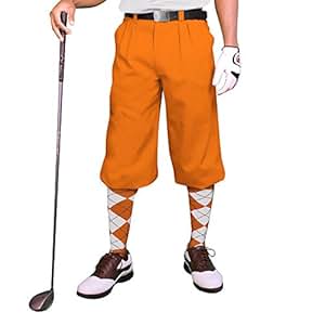 Amazon.com : Orange Golf Knickers: Mens 'Par 3' - Microfiber : Golf Pants : Sports & Outdoors