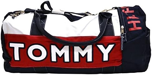 Red-Navy Blue-White [TOMMY HILFIGER] LARGE DUFFLE Bag color #467
