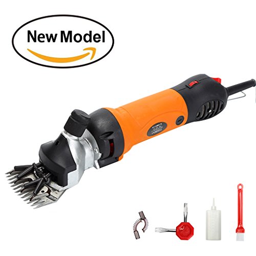 TAKEKIT Sheep Shears Professional Electric Animal Grooming Clippers for Sheep Alpacas Llamas and Large Thick Coat Animals, 6 Speeds Heavy Duty Farm Livestock Haircut Trimmer, 380W - Thumbnail 7
