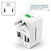 eForCity 1852819 Universal World Wide Travel Charger Adapter Plug, White