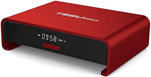 Moaron T95U Pro Smart Android TV Box Metal Case Red Color Octa Core Amlogic S912 2GB/16GB 4K 2.4G/5G Wifi LED Display