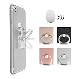 Amoner Phone Ring Holder, Cell Phone Finger Holder Ring Grip Stand 360 Rotation Car Mount for iPhone 8 8 Plus 7 7 Plus 6S 6, Samsung Galaxy and Other Smartphones(4Pack)