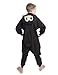 Emolly Fashion Kids Animal Penguin Pajama Onesie - Soft and Comfortable with Pockets (10, Blk)