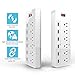 Stalion Surge Protector Power Strip Socket 900 Joule with 6-USB Charging Ports & 6-Outlets Universal for Home & Office (6-Foot Cord-White)