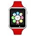 Padgene Bluetooth Smart Watch GSM Phone Watch with Camera for Samsung Nexus HTC Sony and Other Android Smartphones, (Red2)