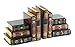 Bellaa 23868 Decorative Bookends Fake Book Ends Support Cool Creative Desktop Organizer 6 Hidden Storage Drawers Vintage Farmhouse Boho Home Decor