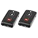 fits Toyota Prius 2004 2005 2006 2007 2008 2009 Key Fob Cover Case Shell Keyless Entry Remote, Set of 2