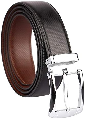 Men's Formal Imported Reversible Leather Belt (Black and Brown, Free Size)