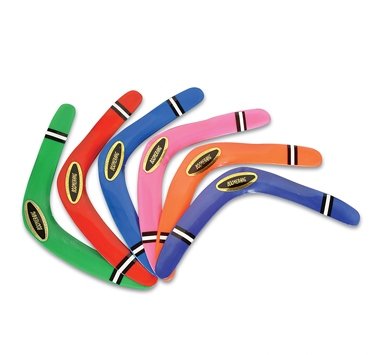 16" boomerang - assorted colors (package of 12)