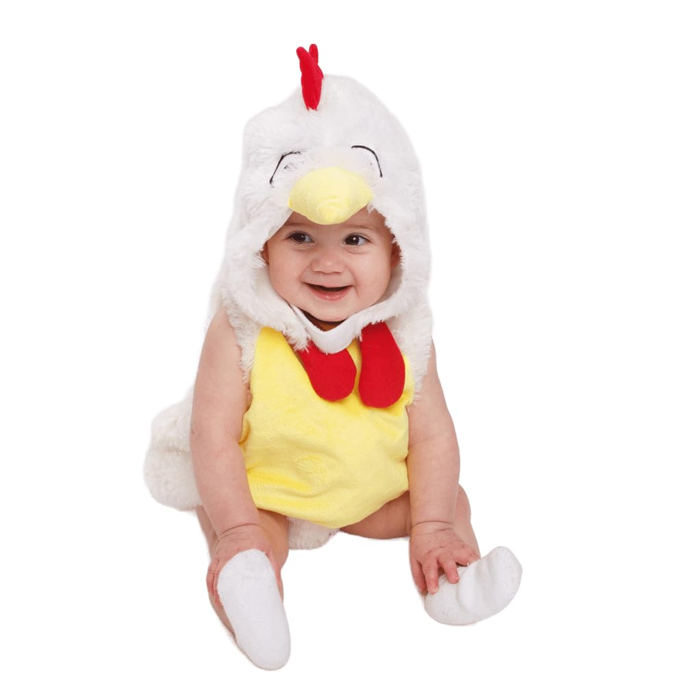 Dress Up America Baby Plush Rooster Chicken Kids Loveable Costume - Beautiful Dress Up Set for Role Play