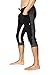 4-rth Men's Ultra-Flex Tri-Color Cuffed Yoga Pant (M, Black w/Charcoal & Grey)