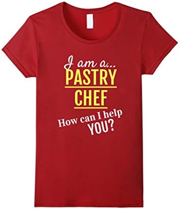 Womens I'm a pastry chef Funny Job Text Tee Shirt XL Cranberry