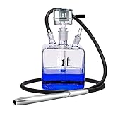VooV Lit Cube All Glass Hookah Set