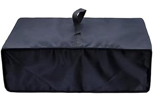 Waterproof and Scratch Resistant Turntable Dust Cover, 210D Oxford Cloth Material Protector with Strap Hook and Open Bottom D