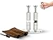 Travel Salt And Pepper Grinder Set, Grind Gourmet™ Original Pump & Grind Travel Gadgets, Spice Grinder, Pepper Mill, Small Salt Pepper Grinder