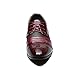Rainlin Men's Breathable Leather Lined Perforated Dress Oxfords Shoes Wine Red US 10.5