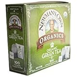 Newmans Own Organics Royal Tea, Organic Green Tea, 100-Count Individually Wrapped Tea Bags