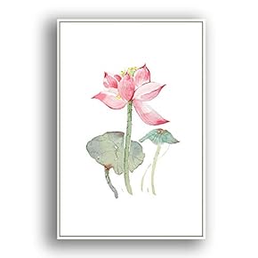 Framed Canvas Wall Art for Living Room, Bedroom Leaves Canvas Prints for Modern Home Decoration Ready to Hang - 16"x24" inches