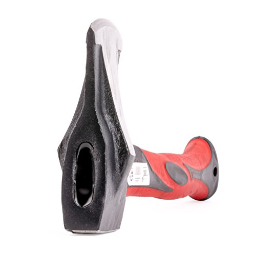 INTERTOOL Steel Splitting Axe, Splitting Maul 2.2 lb/1000 g with 12.4-in Fiberglass Haft HT-0274