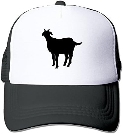 Pengle Hats Black Silhouette Goat Trucker Hats Character Designs Hip Hop Baseball Caps