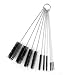 yueton10pcs Nylon Tube Pipe Nozzle Brush Set with Wire Loop Handle