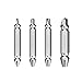 Meterk Damaged Screw Extractor and Remove Set, Extractor Set Made From H.S.S. 4341#, HRC62-63 Hardness Broken Screw Bolts Extractors Easy Stripped, Set of 4 Stripped Screw Removers