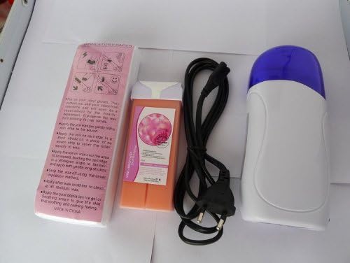 Pro Roll-on Cartridge Depilatory Heater Wax Waxing Paper Kit Hair Removal Set