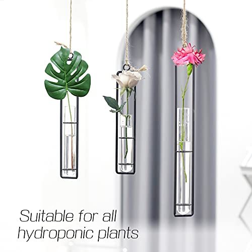 3pcs Wall Hanging Artificial Flower Vase Plant Holder Decoration for Mini Plant Indoor Outdoor Home Office Decoration