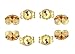 COOLJOY 14K Gold Earring Backs Ear Locking 8 Piece Ear Locking for Stud Ear Rings