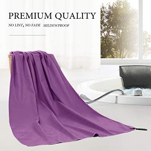 Relefree Microfibre Towel Quick Dry Towels Travel Towels Set of 2 Piece Large and Extra Large Sizes-for Swimming Pool Camping Gym Sports Yoga and Pilates etc