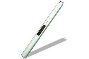 ARECTECH Electric Candle Lighter with Type-C Cable Birthday Gift for Man Women Wife Rechargeable Plasma Arc Lighters for Candle Camping Kitchen Stove Green