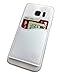 CardBuddy Deluxe: Leather Credit Card Holder Stick-On Wallet for iPhone and Android Smartphones (White)