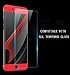 ATRAING iPhone 6 Case, iPhone 6s Case,Ultra-Thin PC Hard Hard Ultra-Thin Shockproof PC 3 in 1 Velvet Touch Fingerprint-Proof Anti-Slip Anti-Marks Cover for iPhone 6/6s 4.7inch (Red+Black+Red)