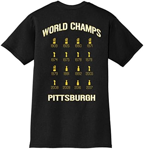 Three Rivers Clothing Pittsburgh City of Champions World Champions Adult T-shirt (XXL)