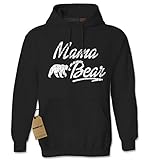 Expression Tees Mama Bear Vintage Distressed Unisex Adult Hoodie