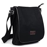 Eshow Men's Retro Canvas Crossbody Shoulder Messenger Bag For iPad-Mini Business Bag