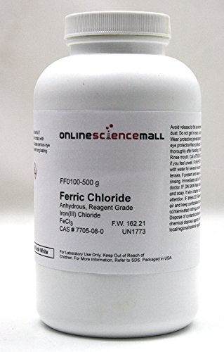 500g of Iron III (ferric) Chloride Crystals, Anhydrous - Reagent Grade