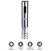 Electric Wine Opener, Stainless Steel Cordless Electric Corkscrew with Removable Foil Cutter, Vacuum Stopper and Pourer-Premium Accessories Gifts for Wine Lovers (Silver grey)