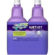 Swiffer Wetjet Hardwood Floor Mopping and Cleaning Solution Refills, All Purpose Cleaning Product, Lavender Vanilla and Comfort Scent, 1.25 Liter, 2 Pack