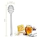 Timoo 2 PCS Glass Honey Dipper Sticks, 6 Inches Honey Spoon Dipper for Honey Pot Jar Containers