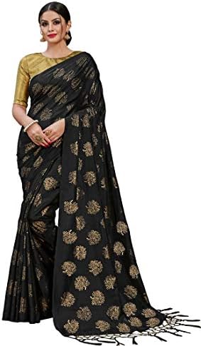 Monjolika Fashion Women's Silk Saree With Blouse