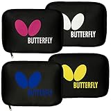 Butterfly Logo Full Case for Table Tennis Racket and Ping Pong, Silver/Black
