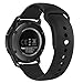 Kmasic Sport Band Compatible Samsung Galaxy Watch 46mm, Gear S3 Band, Soft Silicone Strap Replacement Wristband Compatible Samsung Galaxy Watch SM-R800NZSAXAR Smart Fitness Watch, Small, Black