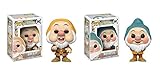 Funko POP! Disney's Snow White and the Seven Dwarfs: Sneezy Dwarf and Bashful Dwarf Toy Action Figure - 2 POP BUNDLE