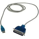 AYA 6Ft. USB to Parallel IEEE 1284 Printer Adapter Cable PC (Connect your old parallel printer to a USB port) Win XP/7/8/10 and MAC OS Compatible